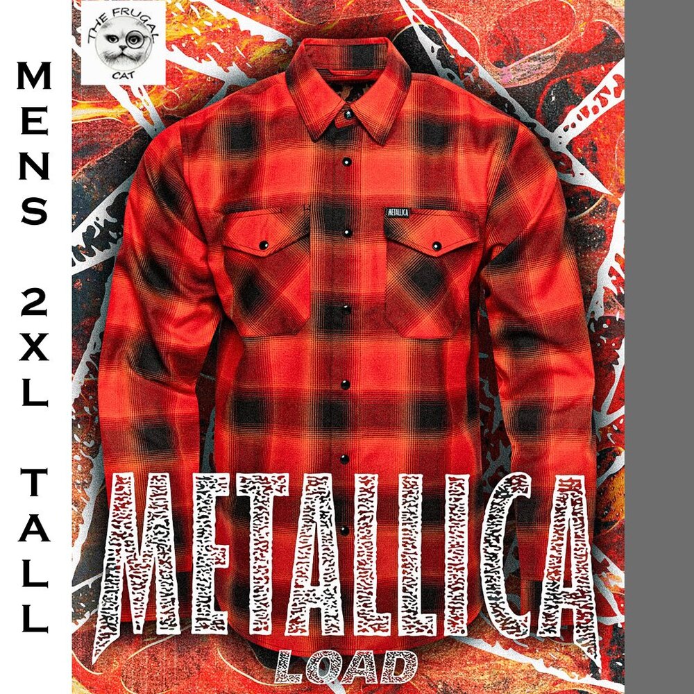 DIXXON FLANNEL x METALLICA LOAD Flannel Shirt - Men's 2XLT , 2XT , 2XL Tall